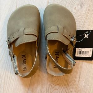 Hurley Kids Tan Closed-Toe Slingback Sandals